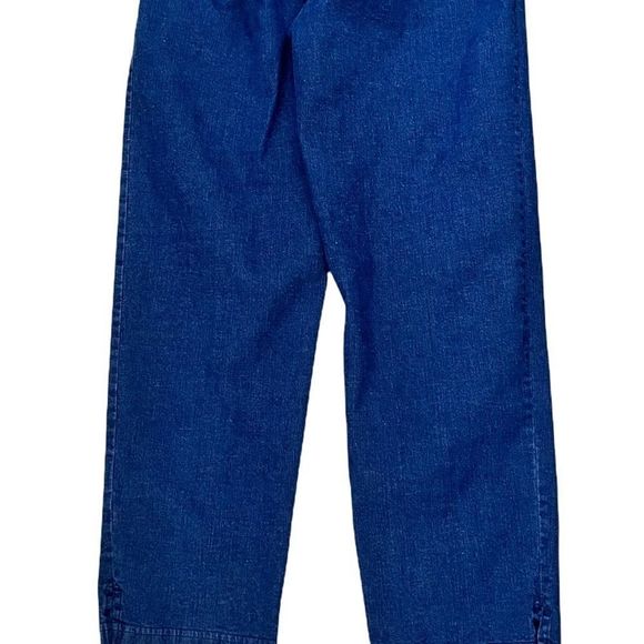 EILEEN Fisher Sz XS Elastic Waist Side ZIP Jeans - Picture 3 of 4